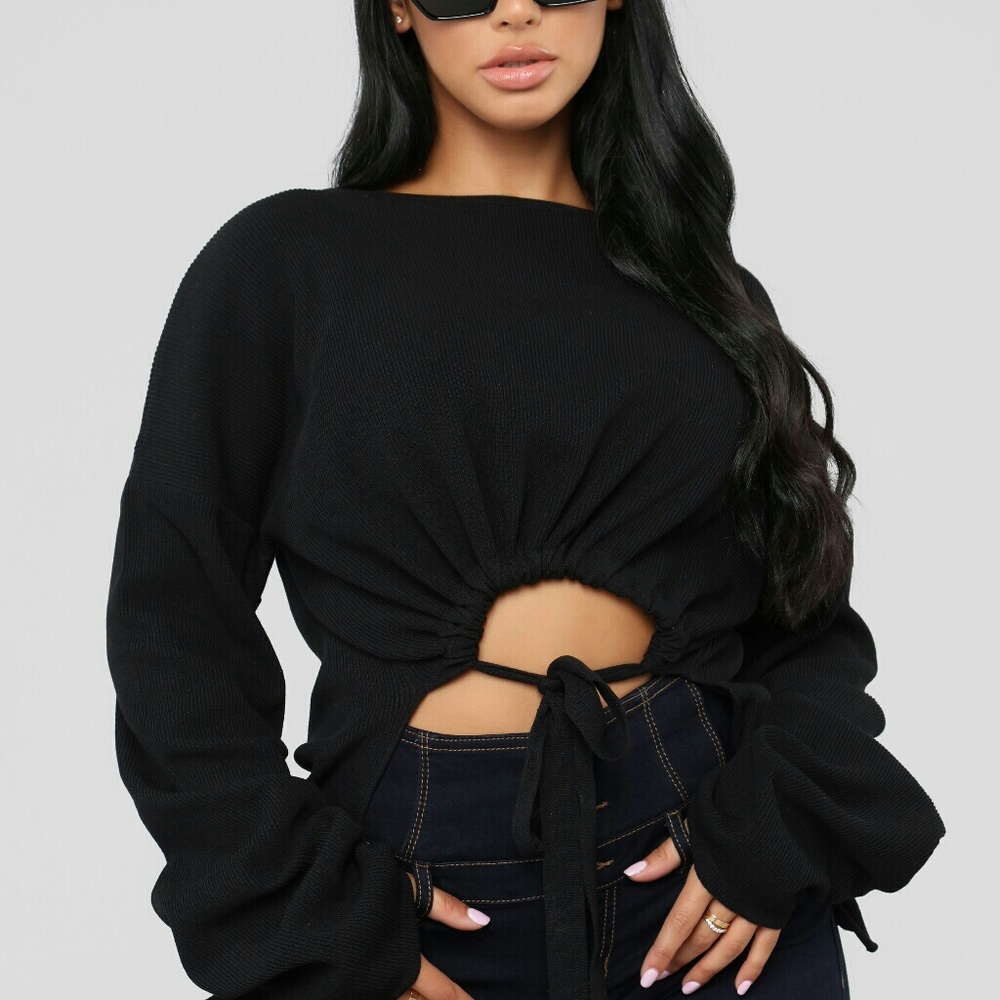 Fashion Nova " Fashion Stole My Soul Sweater "